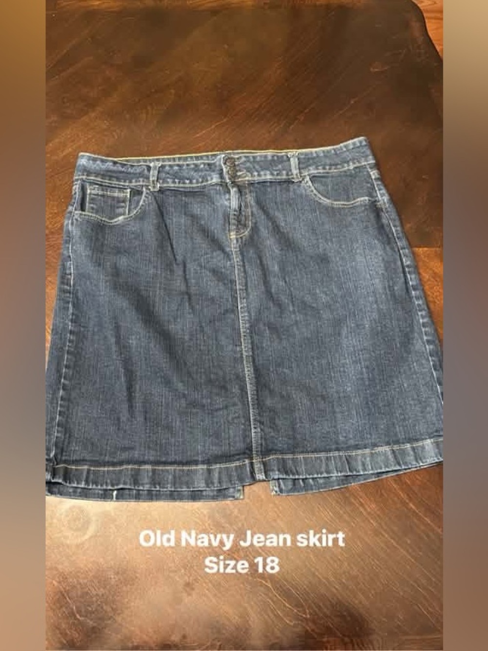 Old Navy Blue Denim Mini Skirt